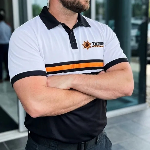 Short sleeve polo in milk silk